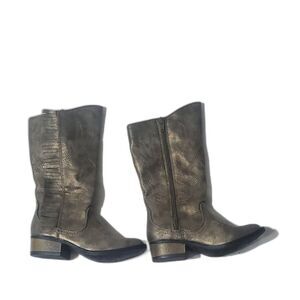 Girls Stevies  Highfive Silver Boots Size 13